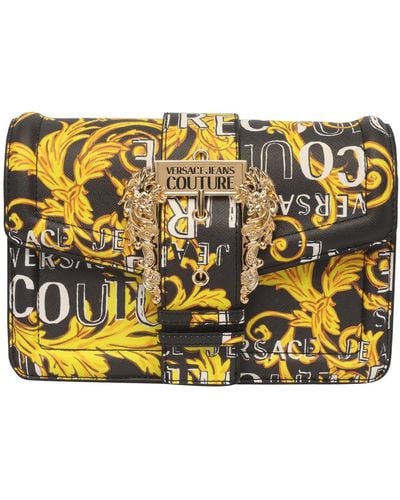 Versace Logo Couture Saffiano - Yellow