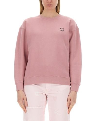 Maison Kitsuné Baby Fox Patch Sweatshirt - Pink