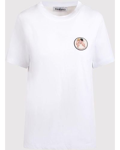 Fiorucci T-Shirt With An Angel Patch - White