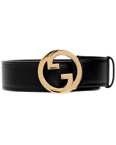 Gucci Blondie Leather Belt - Black