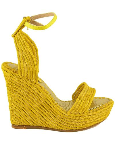 Patrizia Pepe Plain Sandals - Yellow