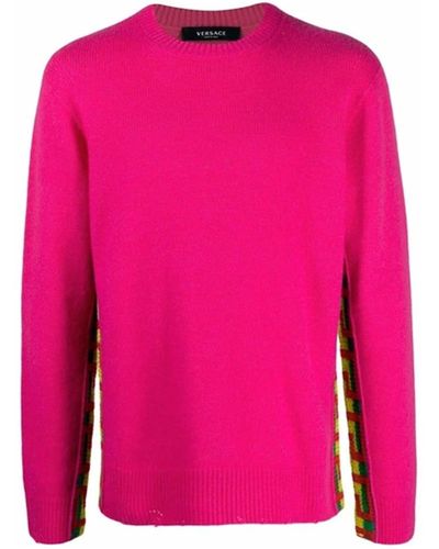 Versace Greca Wool Jumper - Pink