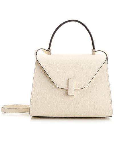 Valextra Iside Mini Top Handle Bag - White