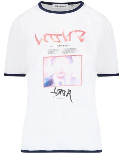 Our Legacy 'stampa Snow Shigatsu' T-shirt - White