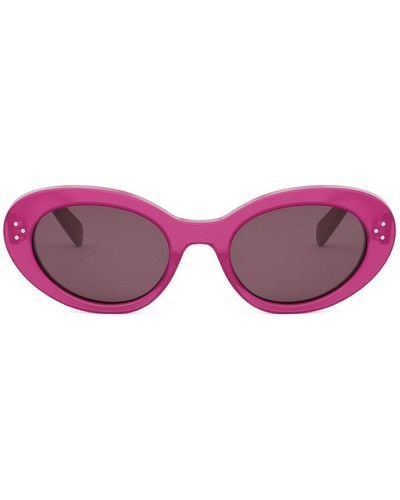 Celine Oval Frame Sunglasses - Purple