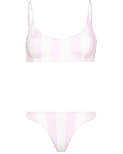 Mc2 Saint Barth Judy Striped Bikini - White