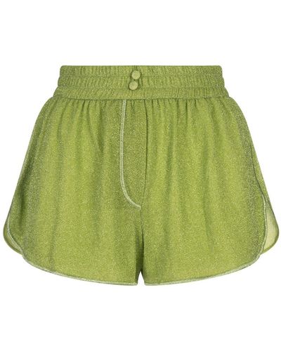 Oséree Lime Lumiere Shorts - Green