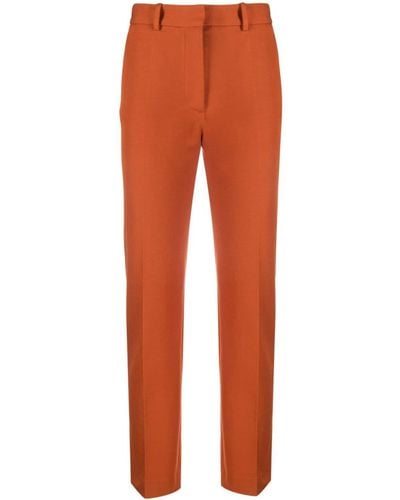 JOSEPH Coleman Slim-fit Cropped Trousers - Orange