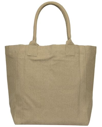 Isabel Marant Yenky Tote Bag With Logo - Natural