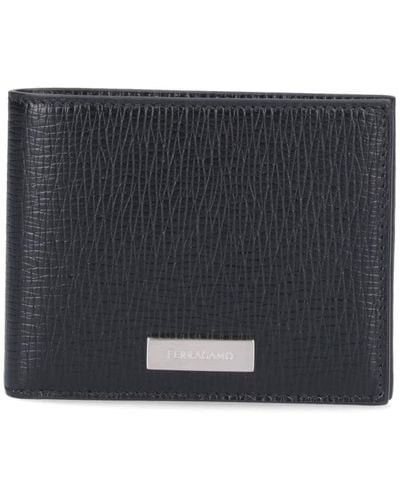 Ferragamo Bi-fold Wallets - Black