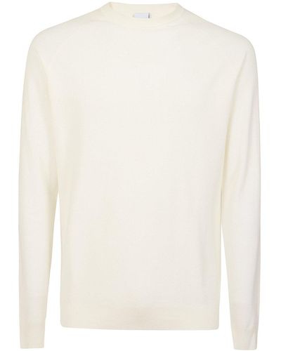 Aspesi Crewneck Knitted Pullover - White
