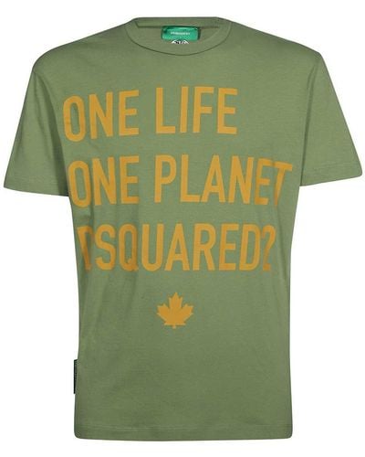 DSquared² Logo Cotton T-shirt - Green