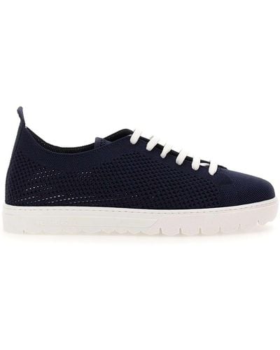 Kiton Fabric Sneakers - White