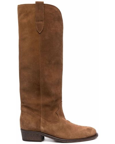 Via Roma 15 Suede Boots - Brown