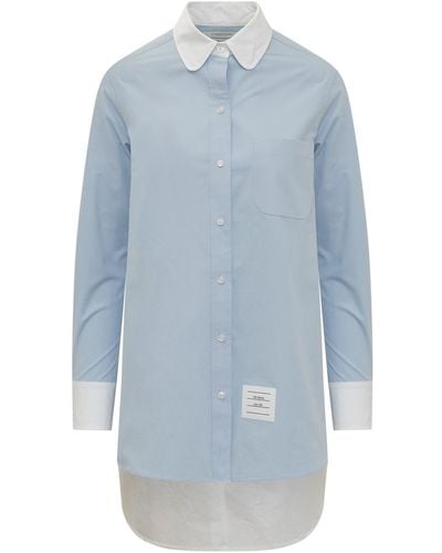 Thom Browne Long Shirt - Blue