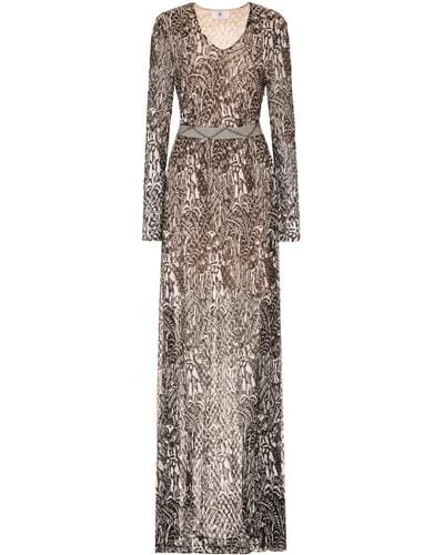 M Missoni Knitted Long Dress - Natural