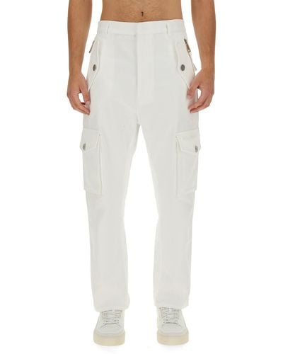 Balmain Cargo Trousers - White