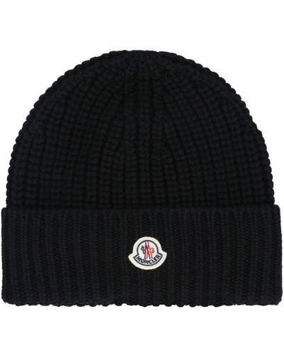 Moncler Wool Hat - Black