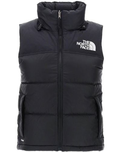 The North Face 1996 Nuptse Brand-embroidered Regular-fit Shell-down Vest - Black