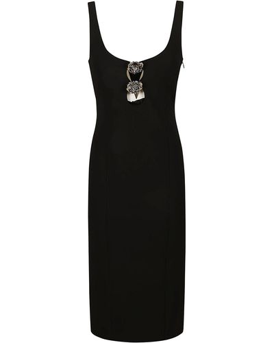 Blumarine Stretch Viscose Blend Dress - Black