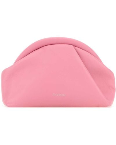 JW Anderson Leather The Bumper Clutch - Pink