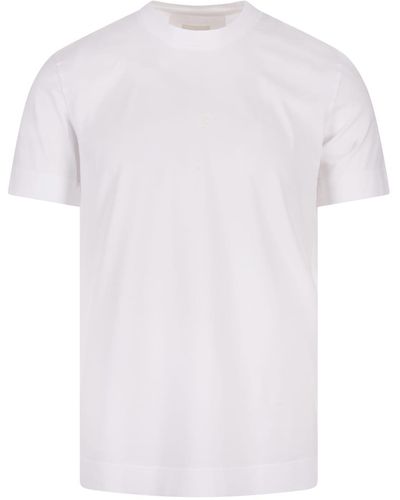 Givenchy Cotton Slim T-Shirt With 4G Embroidery - White