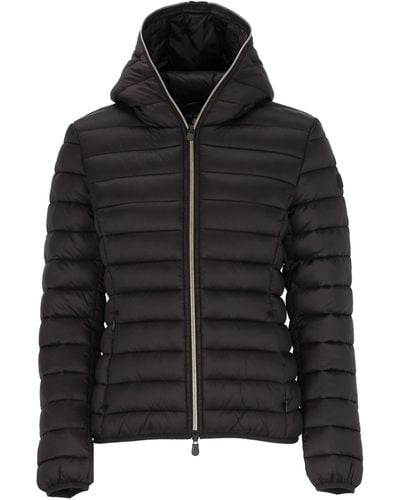 Save The Duck Daisy Padded Short Jacket in Black | Lyst