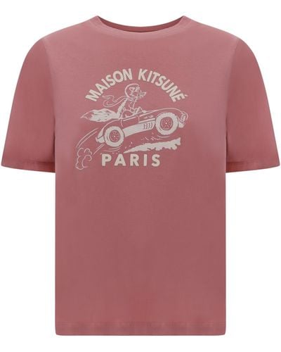Maison Kitsuné T-Shirts - Pink