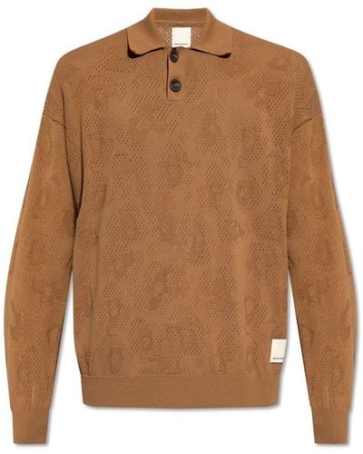 Emporio Armani Sweater With Collar - Brown