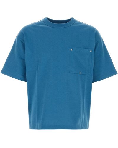 Bottega Veneta Air Force Cotton Oversize T-Shirt - Blue