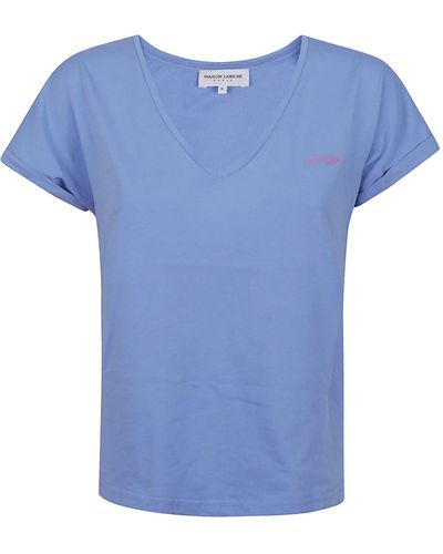 Maison Labiche T-Shirts And Polos Clear - Blue