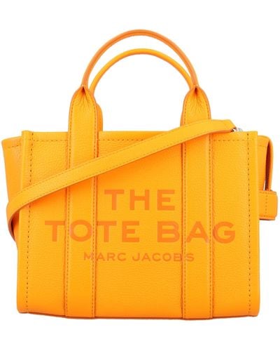 Marc Jacobs The Mini Tote Leather Bag - Orange
