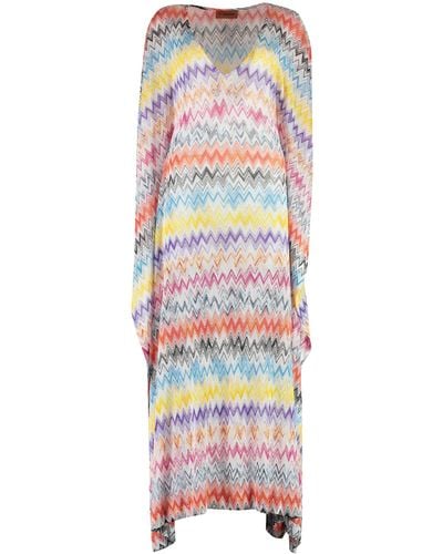 Missoni Knitted Cover-Up Dress - White