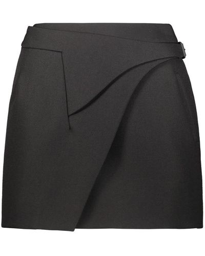 Wardrobe NYC Wrap Skirt Mini - Black