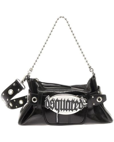 DSquared² Gothic Crossbody Bag With Belt - White