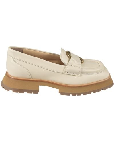 Moncler Bell Loafers - Natural