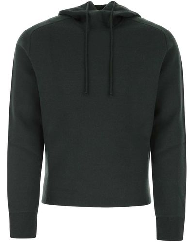 Bottega Veneta Bottle Stretch Wool Blend Sweatshirt - Black