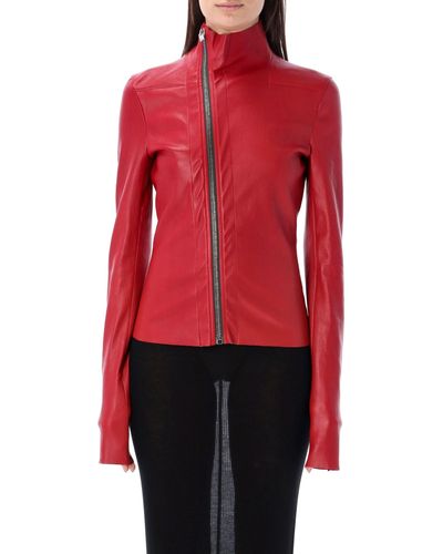Rick Owens Gary Leather Jacket - Red