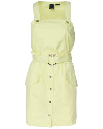 Pinko Short Sleeveless Dress - Yellow