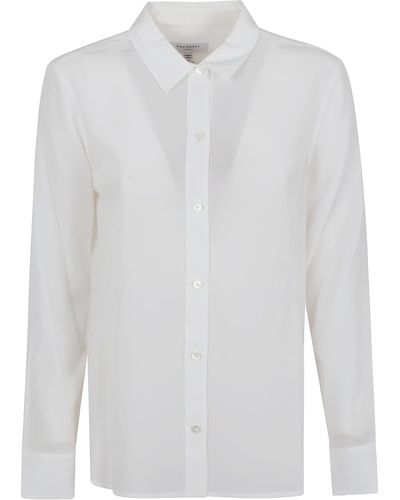 Equipment Leema Shirt Long Sleeves - White