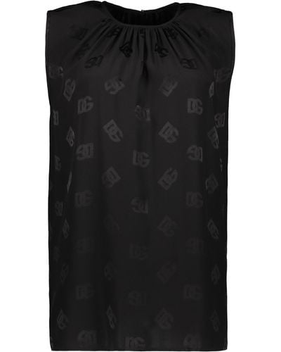 Dolce & Gabbana Silk Blouse - Black