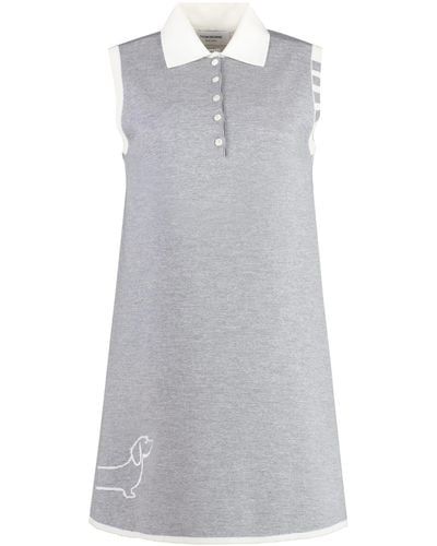 Thom Browne Virgin Wool Dress - Grey