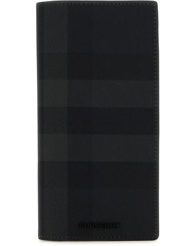 Burberry Printed E-Canvas Wallet - Black