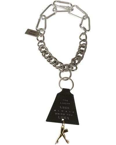 Chopova Lowena Leg-charm Chain Necklace - Black