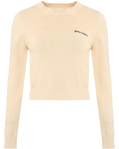 Palm Angels Cotton Sweater - White