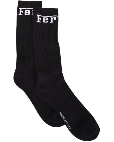 Ferrari Cotton Blend Socks - Black