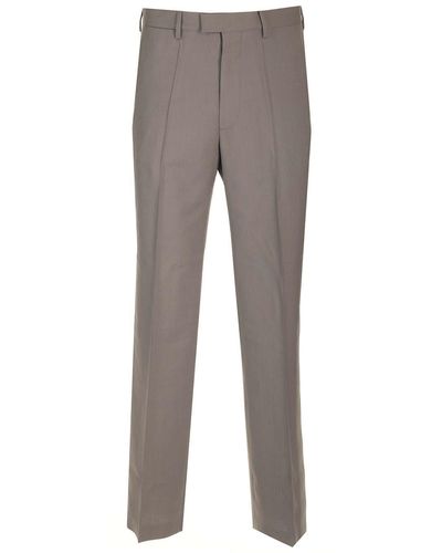 MM6 by Maison Martin Margiela Tailored Wool Trousers - Grey