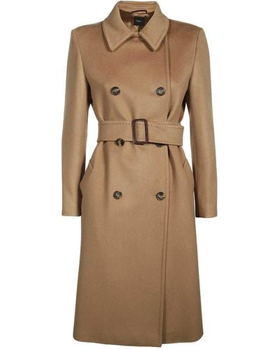 Weekend by Maxmara Double-breasted Coat - Natural