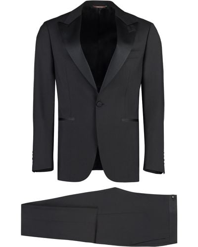 Canali Wool-mohair Blend Two-pieces Suit - Black