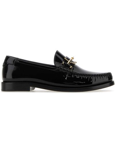 Saint Laurent Leather Le Loafers Loafers - Black